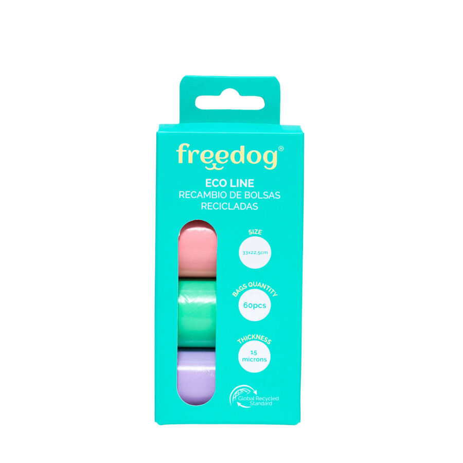 Freedog Eco Line Bolsas Higiénicas de Colores Pasteles para perros thumbnail