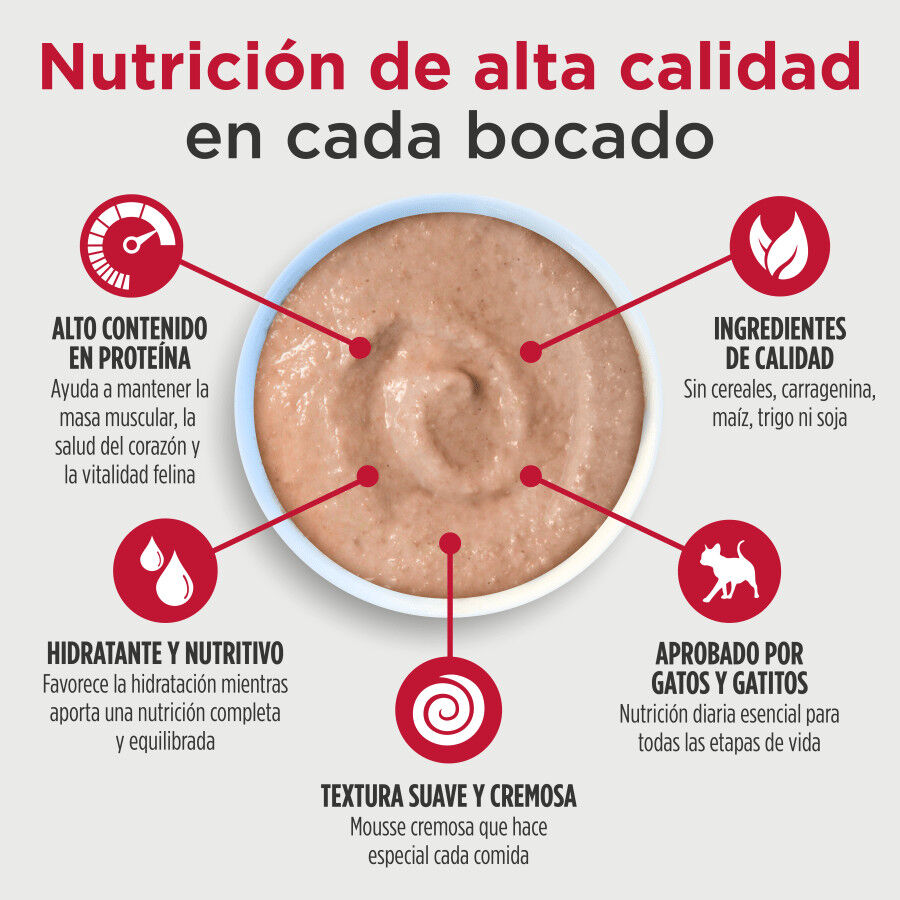 79 g Nulo Silky Mousse Ternera y Sardina Sobres para gatos, , large Imagen numero 2