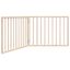 vidaXL Puerta para perros plegable 2 paneles madera de álamo 160 cm, , large indicador imagen numero 1