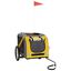 vidaXL Remolque bicicleta para perros hierro tela Oxford amarillo gris, , large indicador imagen numero 2