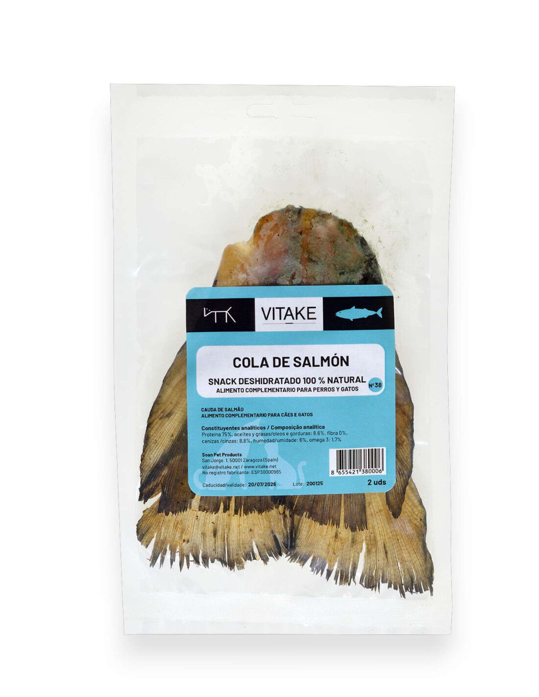 VITAKE Snack Cola Salmón para perros