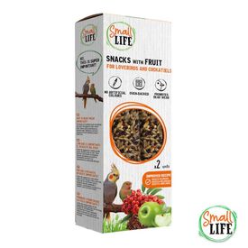 Small Life Barritas Snack con Fruta para agapornis y ninfas