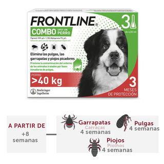 Frontline Combo Pipetas Antiparasitarias para perros gigantes