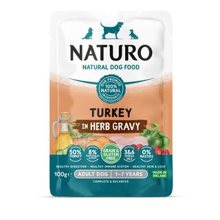 Naturo Adult Pouch Gf Pavo Para Perro
