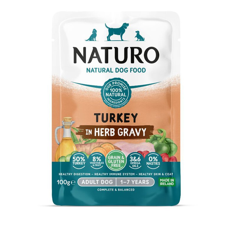 NATURO PERRO ADULT POUCH GF PAVO 100G, , large image number null