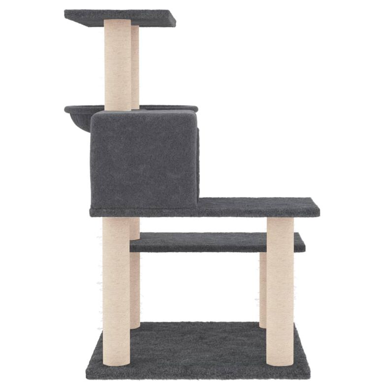 vidaXL Rascador Postes de sisal Gris Oscuro 82.5 cm para gatos thumbnail