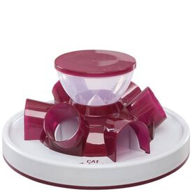 Trixie Cat Activity Comedero Interactivo Rojo y Blanco para gatos