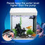 Nobleza - Acuario de Cristal 14L con Iluminaci&oacute;n LED y Sistema de Filtro, Pecera con Cubierta y Accesorios para Peces de Agua Dulce y Salada, Dise&ntilde;o Curvo Moderno, Blanco, , large indicador imagen numero 4