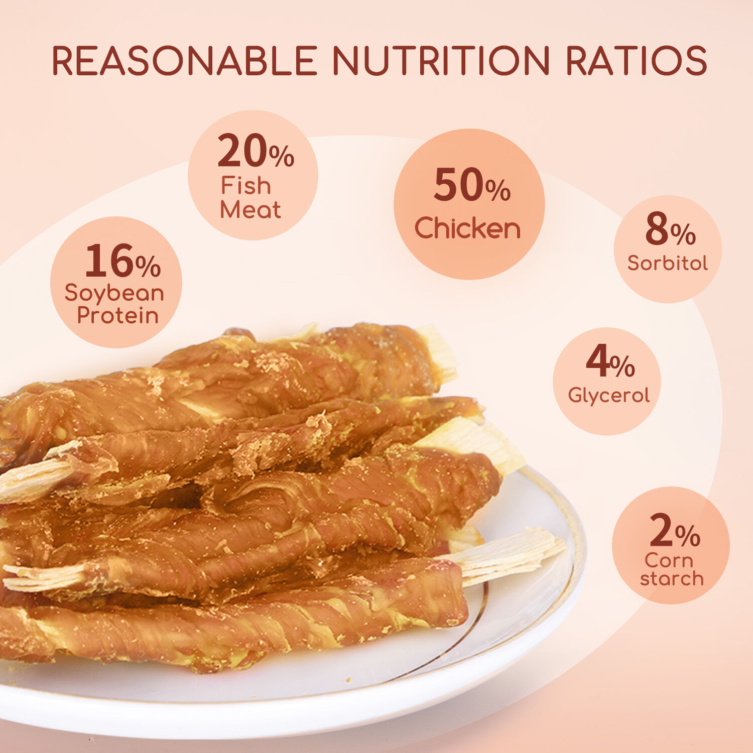 Nobleza - Snacks para Perros - Chips de Bacalao Enrollados con Pollo - Chuches Natural para Perros - Golosinas para perro - Premios y Recompensas para perros - L10 cm, 6 bolsas x 80 gr, , large Imagen numero 3