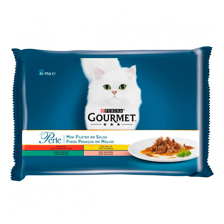 Gourmet Perle Filetes en salsa sobre para gatos – Multipack 4, , large image number null