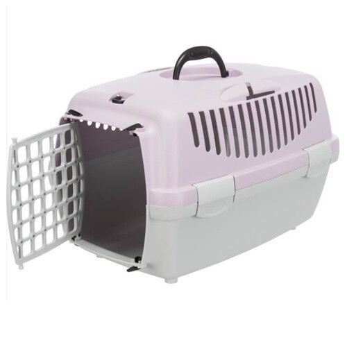 Trixie capri transport&iacute;n con asa gris y malva para mascotas, , large Imagen numero 2