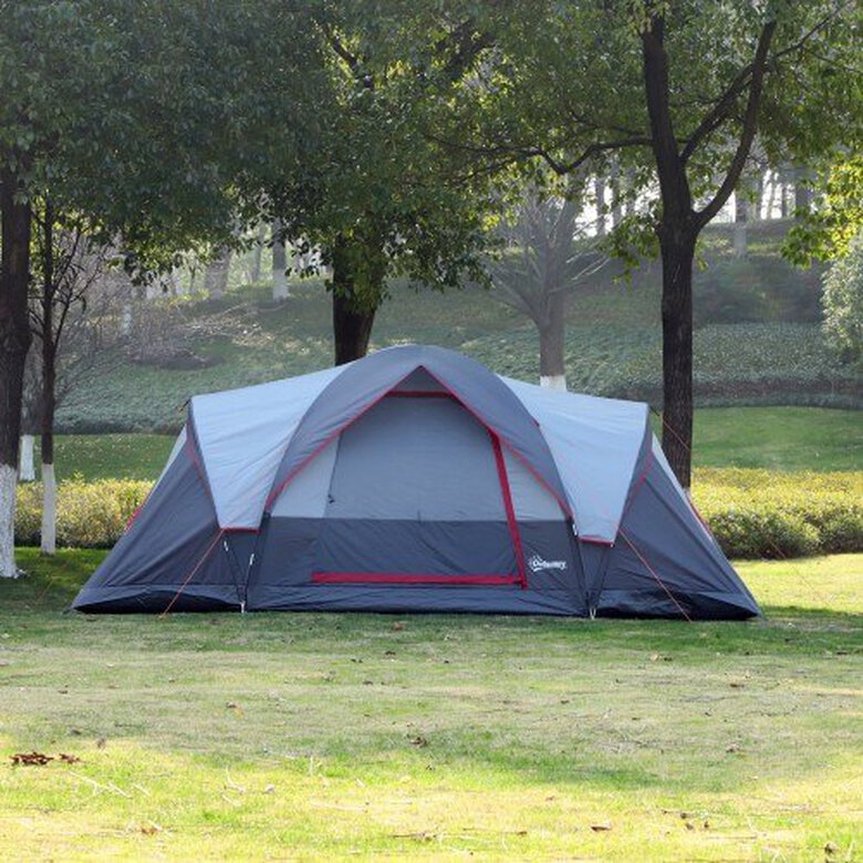 Tienda de camping grande con bolsa de Transporte color Gris, , large image number null