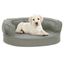 Vidaxl sofá acolchado con cojín gris para perros, , large indicador imagen numero 1