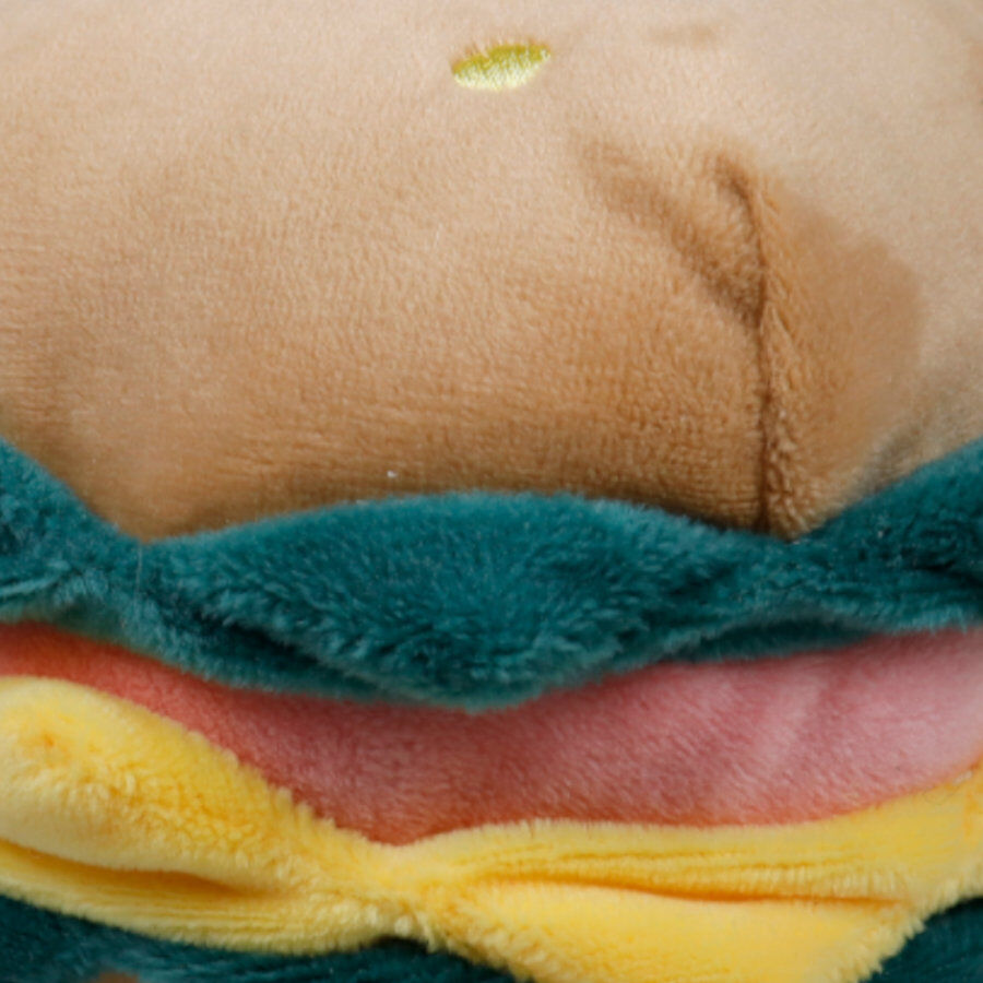 Tootoy! Comfort Cheese Burguer Cuddler peluche con sonido para perros thumbnail
