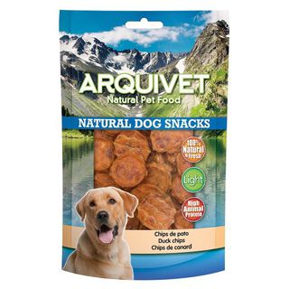 Chips Natural Dog Snacks Arquivet para perros sabor Pato