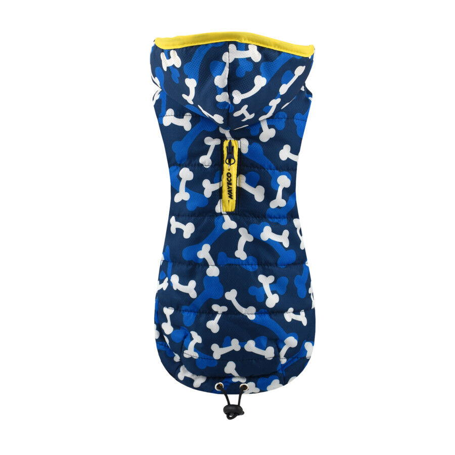 Nayeco Abrigo Acolchado Paws Print Azul para perros, , large Imagen numero 2