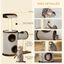 PawHut árbol rascador marrón para gatos medianos, , large indicador imagen numero 5