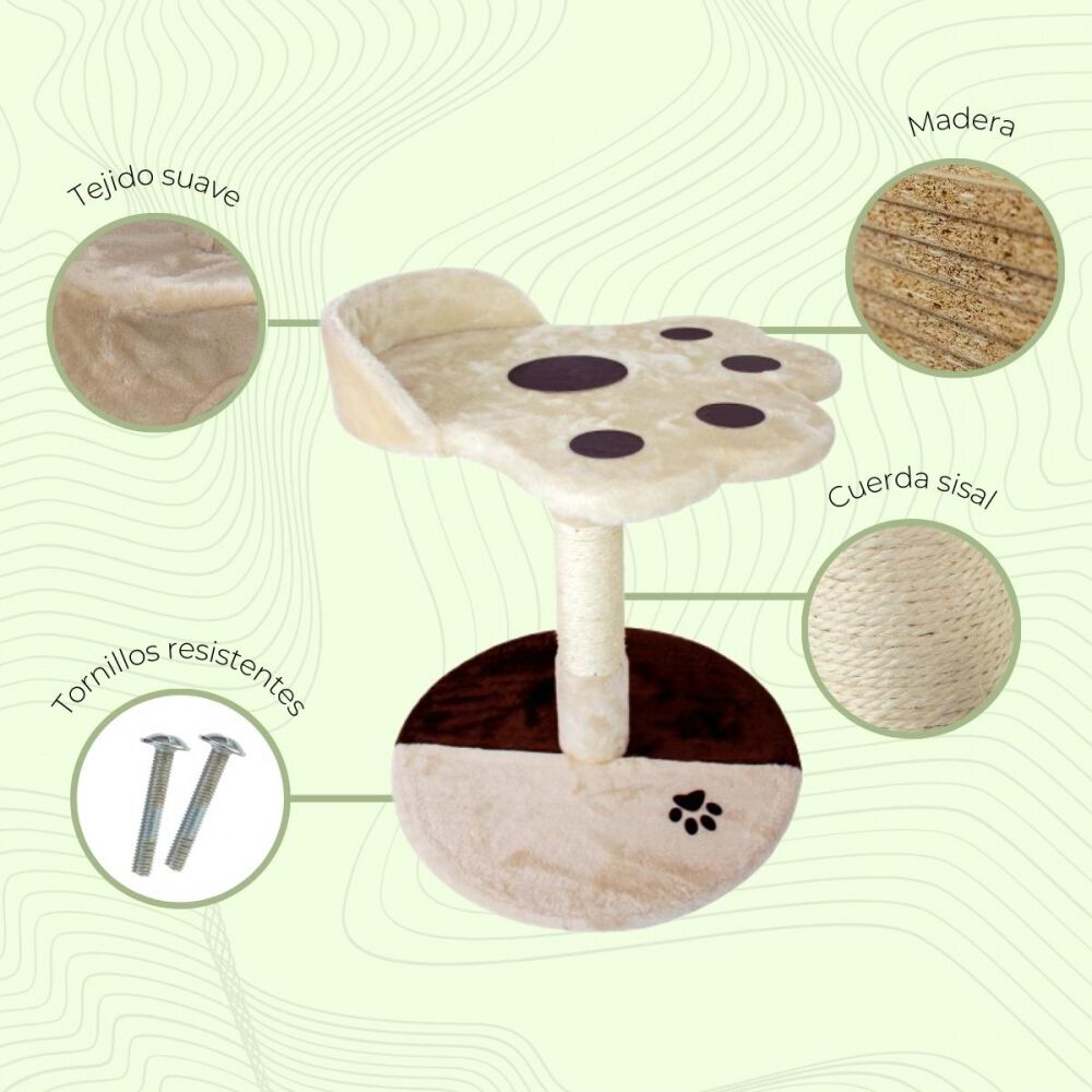 Mobiclinic Árbol Rascador Oliver Beige para Gatos thumbnail