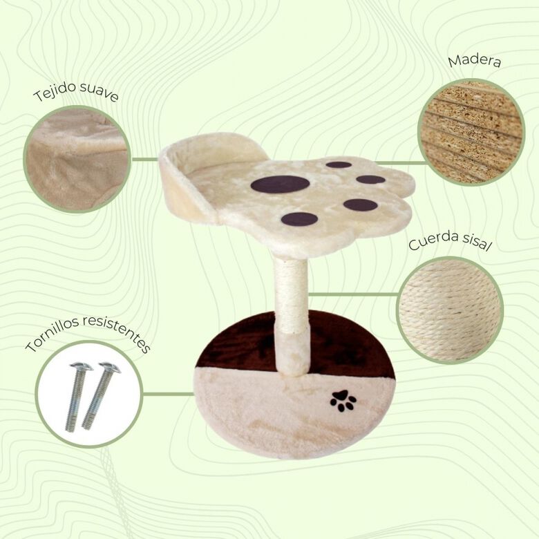 Mobiclinic Árbol Rascador Oliver Beige para Gatos thumbnail