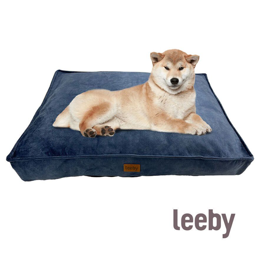 Leeby Colchoneta Impermeable y Desenfundable Azul Marino para perros, , large Imagen numero 2