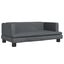 vidaXL Cama para perros de terciopelo gris oscuro 80x45x30 cm, , large indicador imagen numero 1