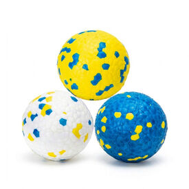 Nobleza Pelota Perro Indestructible Pack de 3 &ndash; Juguete Interactivo de Goma E-TPU Flotante y Ultrarresistente para Perros Peque&ntilde;os, Medianos y Grandes, Pelotas Limpiadientes &Oslash; 7,6 cm
