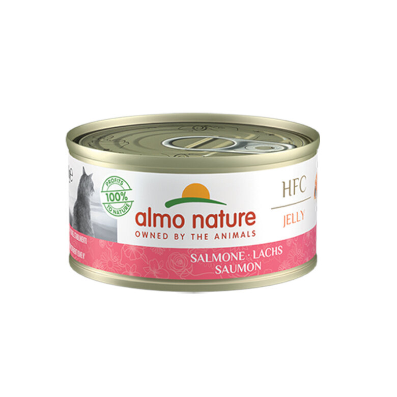 Almo Nature HFC Jelly Salmón en gelatina lata para gatos, , large image number null