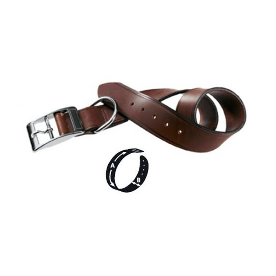Ferplast Vip Collar de Cuero Marr&oacute;n Oscuro para perros, , large Imagen numero 1