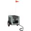 vidaXL Remolque de bicicleta para perros hierro tela Oxford gris negro, , large indicador imagen numero 1