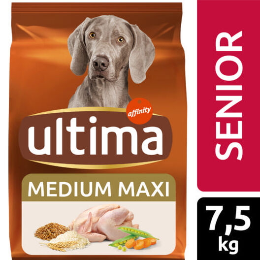 Gastos de envío cable Mucho Affinity Ultima Senior 7 pienso para perros con pollo | Tiendanimal