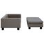 vidaXL Cama de perros con extensión cuero sintético gris 100x50x30 cm, , large indicador imagen numero 3