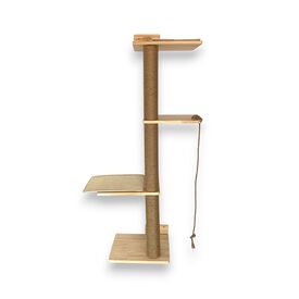 Althea Living - Árbol Rascador para Gatos Salina, madera, yute y sisal