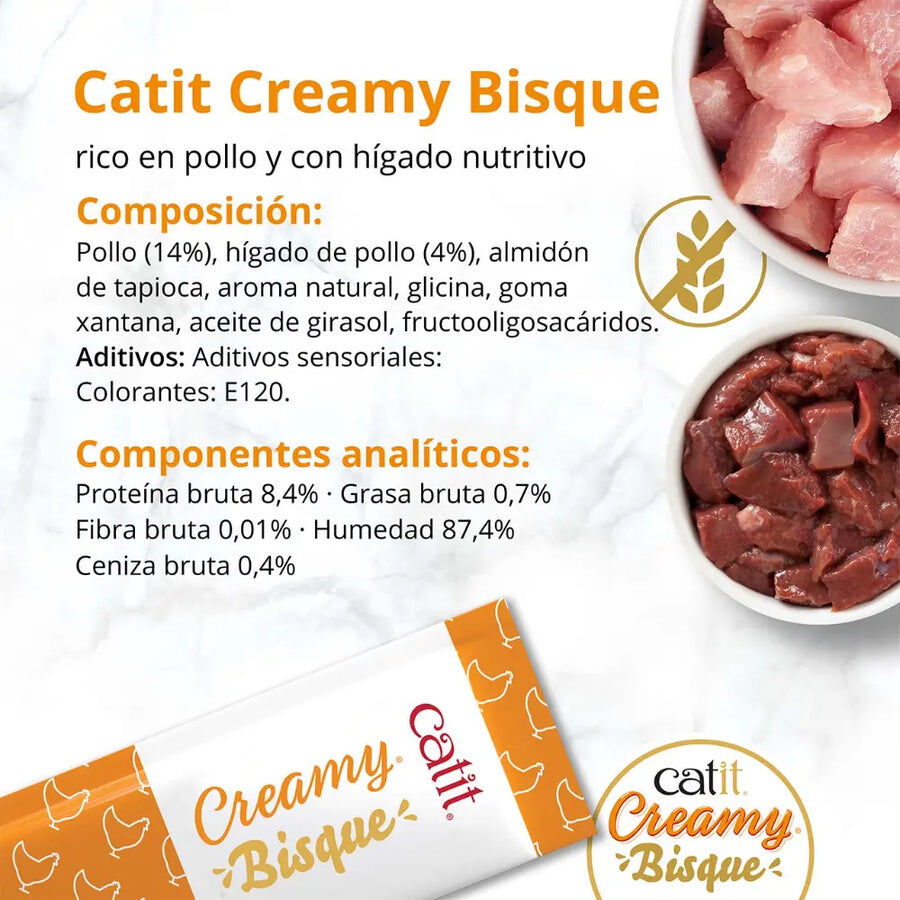 Catit Creamy Bisque con Pollo, , large Imagen numero 2