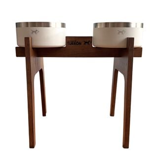 Comedero Alto Doble para Perros y Gatos | Diseño Ergonómico, 2 Alturas Disponibles, Antideslizante y Varios Colores - La Casa de Turrón