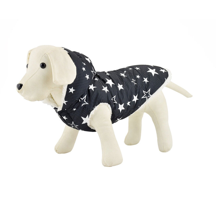 Outech Chubasquero de estrellas con borreguito para perros, , large Imagen numero 4