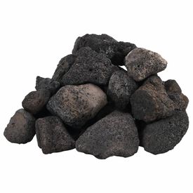 VidaXL Rocas volcánicas negras pequeñas para acuarios