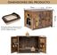 COSTWAY Mueble Arenero para Gatos, Doble Puerta, Baño Oculto para Gatos, Mesa de Café, Casa para Gatos Grande y Pequeña 70 x 51,5 x 50,5 cm, , large indicador imagen numero 4