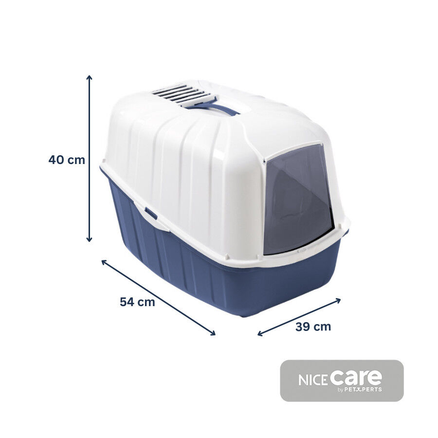 Nice Care Arenero Cerrado Komoda Azul para gatos, , large Imagen numero 4
