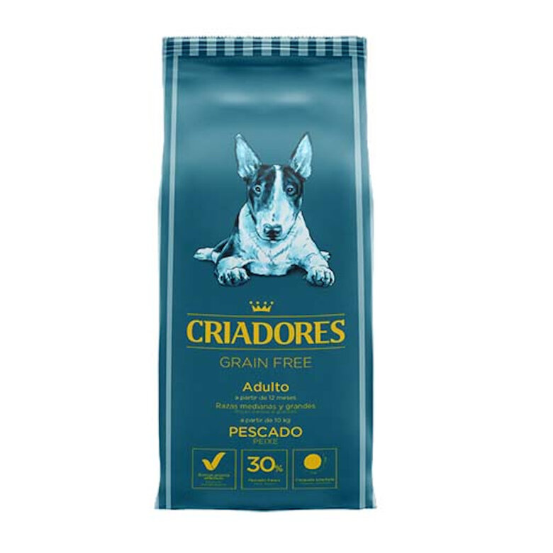 Pienso Criadores Grain Free Pescado razas medianas y grandes