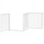 vidaXL Puerta de perros plegable 8 paneles madera &aacute;lamo blanca 640 cm, , large indicador imagen numero 8