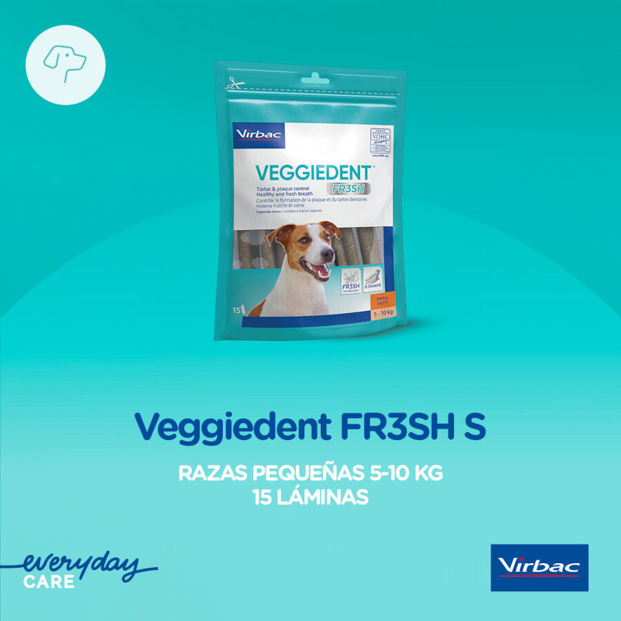 Virbac Snacks Dentales Veggiedent Fresh para perros de raza pequeña thumbnail