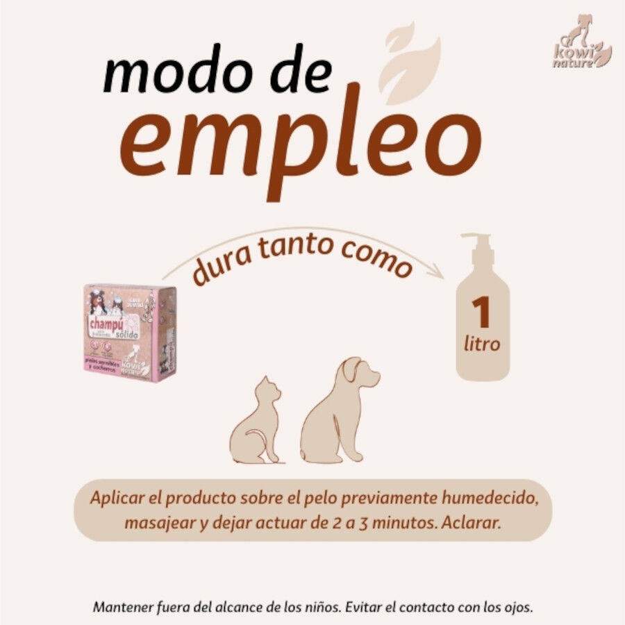 KOWI CHAMP&Uacute; S&Oacute;LIDO PIELES SENSIBLES, 70 gr, , large Imagen numero 3