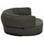 Vidaxl sofá acolchado ovalado con cojín gris oscuro para perros, , large indicador imagen numero 9