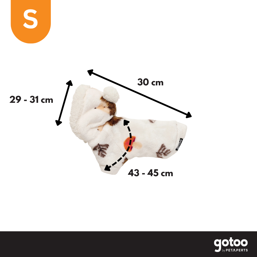 Gotoo Sudadera Forro Polar Estampado Erizo para perros, , large Imagen numero 4