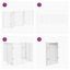 vidaXL Puerta para Perros Plegable Paneles Puerta Mascotas Madera de Álamo, , large indicador imagen numero 3