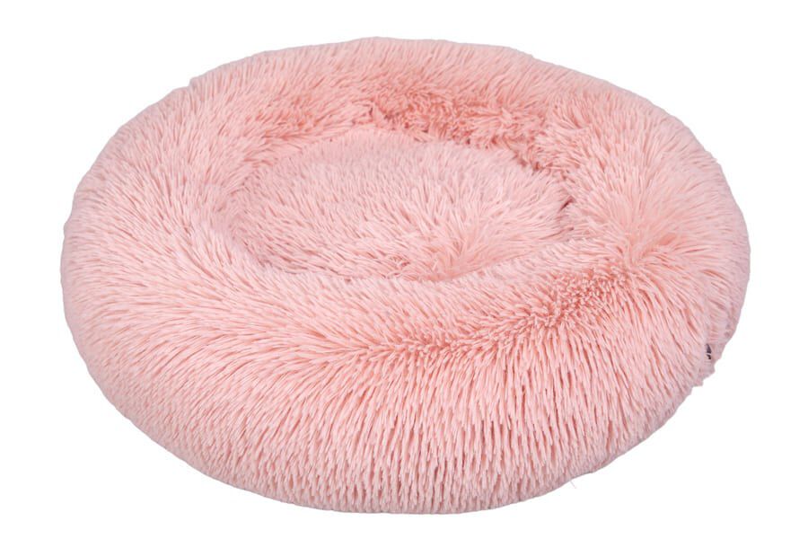 Leeby Cama Donut Antiestr&eacute;s de Pelo Rosa para gatos, , large Imagen numero 1