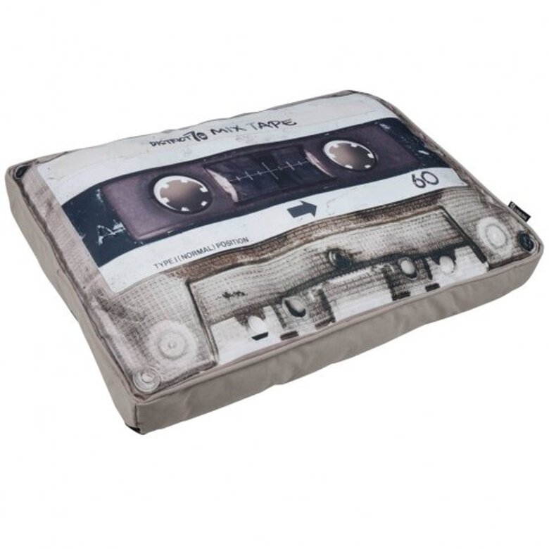 Colchón Mixtape diseño casete para perros color Beige, , large image number null