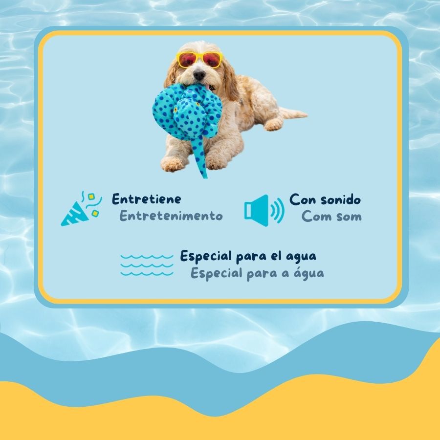 Summer Vibes Mantarraya Peluche  para perros, , large Imagen numero 3