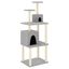 vidaXL Rascador para gatos con postes de sisal gris claro 167 cm, , large indicador imagen numero 1