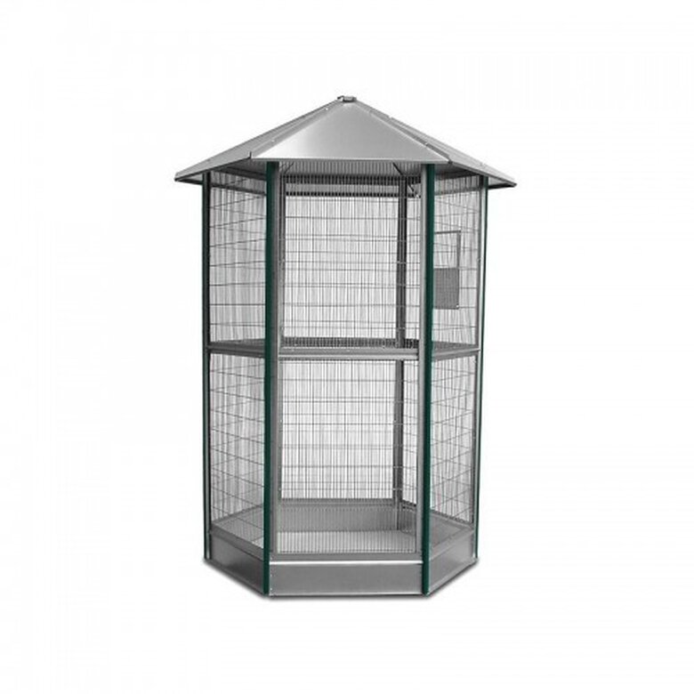 Voladero Galvanizado 6 lados con accesorios Color Verde/metal, , large image number null